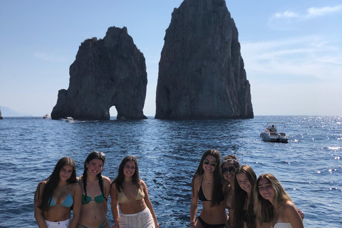 Capri Day Trip from Sorrento private boat free drink