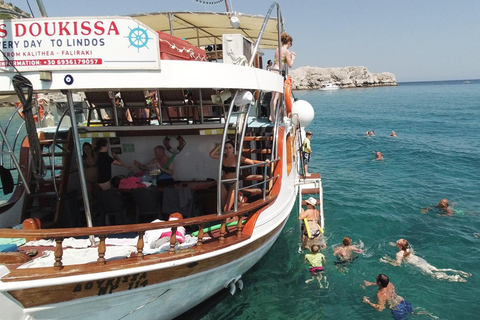 Tageskreuzfahrt nach Lindos mit Badepausen ab Faliraki und KalitheaTagesausflug nach Lindos mit Badepausen ab Faliraki und Kalithea