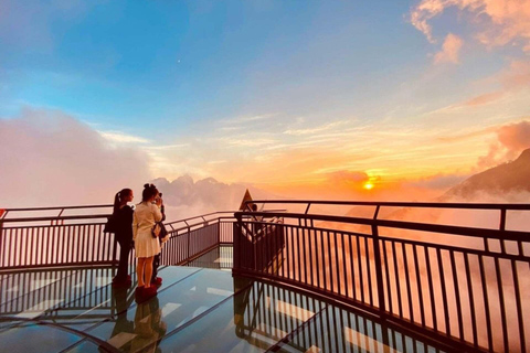 Hanoi: Sapa 3-Day Fansipan, Glassbridge, Cat Cat & Moana Half Day Glassbridge & Silver Waterfall From Sapa Town