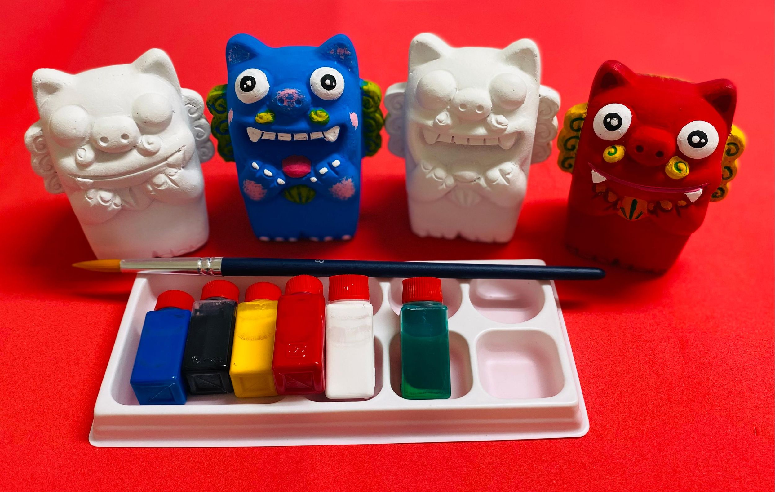 Fukuoka: Workshop zum Basteln von Shisa-Amuletten im Okinawa-Stil