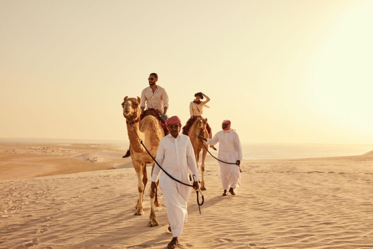 Katarskie prywatne połączenie wycieczki po mieście i pustynnego safari