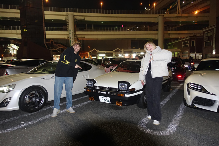 Tóquio: Encontro com o Daikoku Car e tour guiado na cidade à noite com guia localClasse padrão (padrão)