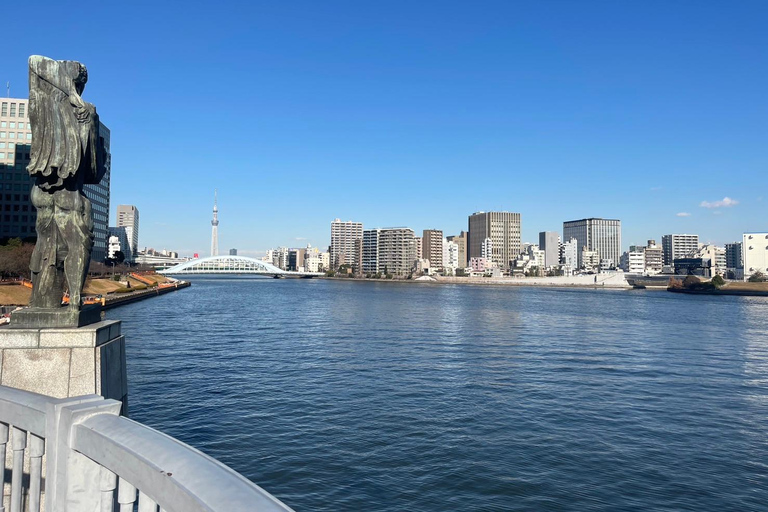 Tóquio: Visita a pé a Tsukishima com um guia samurai