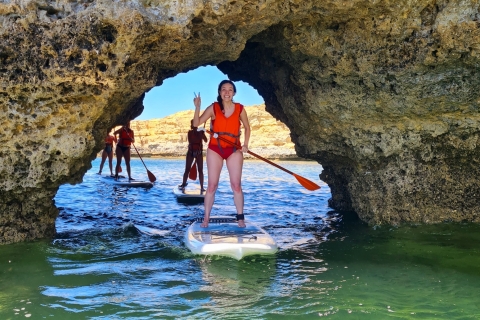 Albufeira: visite de la grotte de stand-up paddle