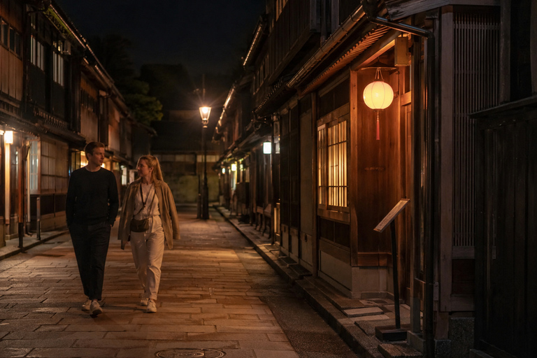 Kanazawa: Nishi Chaya & Riverside Night Photo Walk