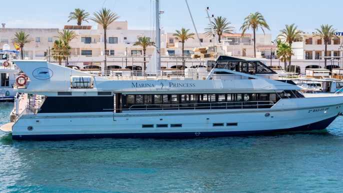 Desde Sant Antoni: Traslado en barco ida y vuelta a Formentera