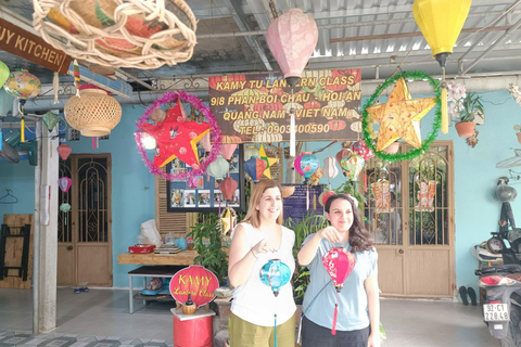 Clase de Fabricación de Linternas - El Gran Patrimonio Cultural de Hoi AnHoi An: Clase de fabricación de linternas en una casa local