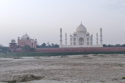 From Delhi: Agra Day Trip with Taj Mahal and Agra FortAC Car and Tour Guide Service Only