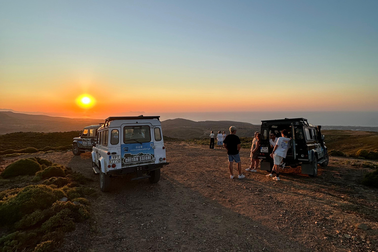 Rethymno Sunset Land Rover Safari with Dinner & Wine FROM KAVRO Sunset Land Rover Safari with Dinner & Wine