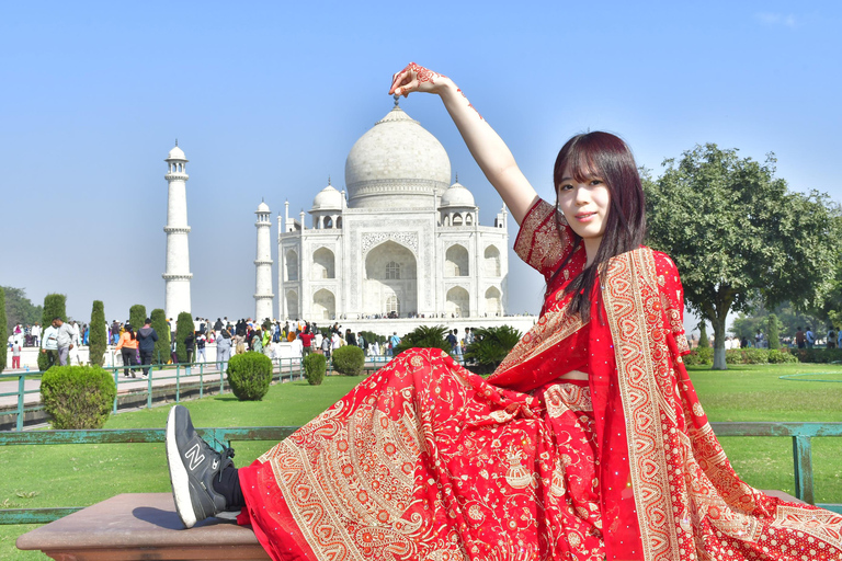 Agra: Skip-the-line Taj Mahal & Agra Fort Tour with Pick-Up Tour with Private Car, Driver and Local Expert Tour Guide