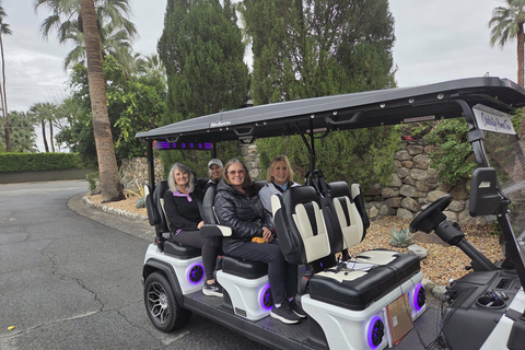 Palm Springs: Celebrity Homes Guided Electric Cart Tour Explore Palm Springs Celebrity Homes in Style