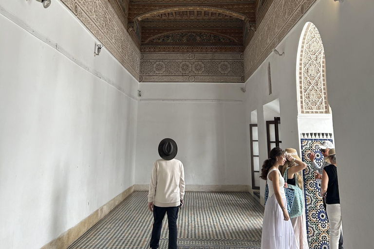 Marrakech: Bahia Palace, Madrassa Ben Youssef and Souks Tour Shared Group Walking Tour in English From the Meeting Point