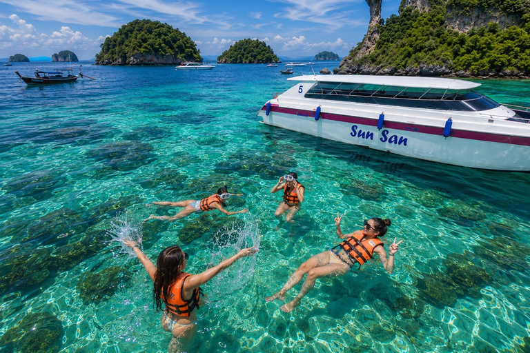 Krabi: 4-Island Deluxe Speedboat Tour with Lunch & Transfer