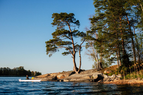 Vaxholm: Kajakavontuur in natuurreservaat - met gidsHuur dubbele kajak - 5 uur