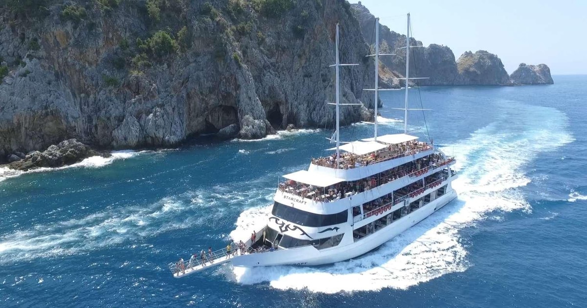 Alanya: Starcraft Yacht Tour with Lunch, Swimming, & DJ | GetYourGuide