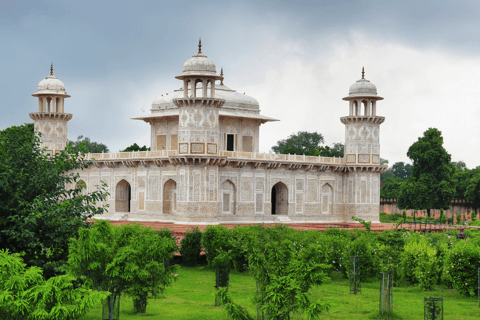 From Delhi: Taj Mahal, Agra Fort, and Baby Taj Tour by Car Agra: Guided Tour without Transportation or Entry Tickets