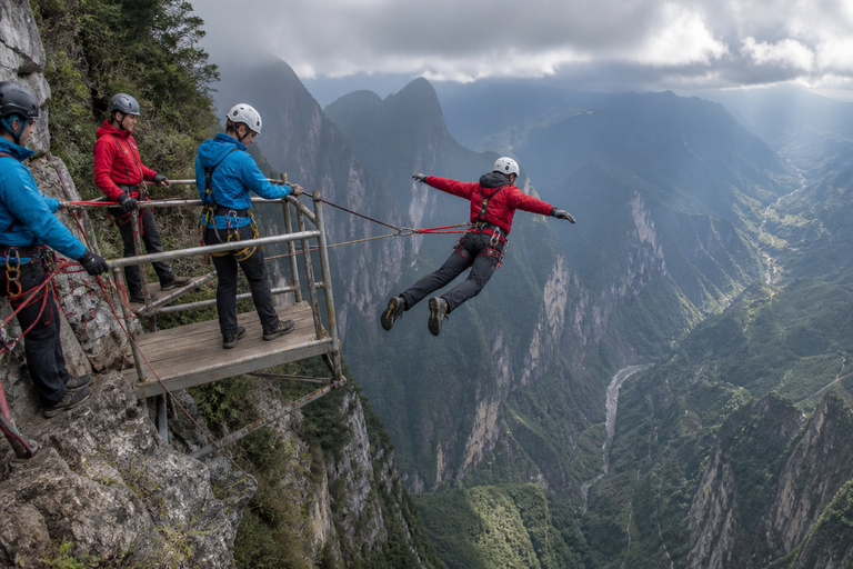 Zhangjiajie: Qixing Mountain Tickets & Adventure Options Cliff Hammock Via Ferrata Route