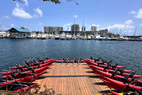 San Juan: Night Glow Adventure Chiliboats in Condado Lagoon