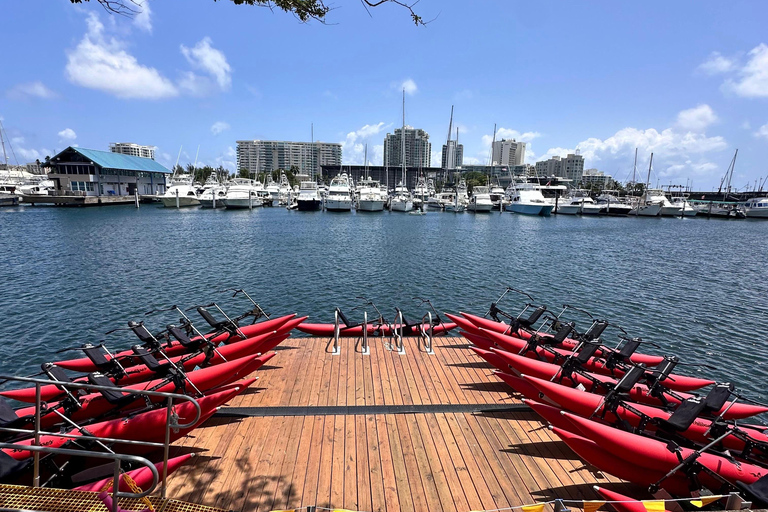 San Juan: Night Glow Adventure Chiliboats in Condado Lagoon