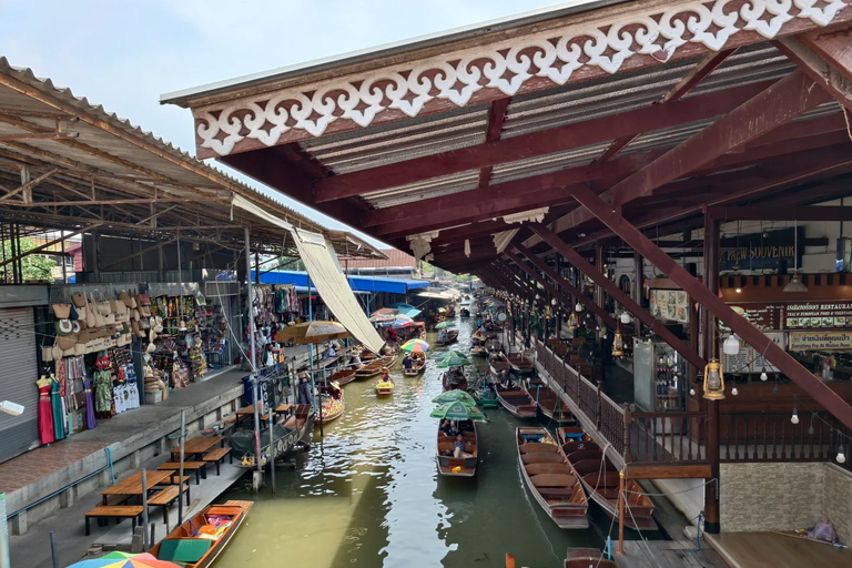 Damnoen Saduak&Maeklong Private Tour｜Hotel Pickup｜BoatOption Damnoen Saduak Private Tour with Row Boat｜No Pickup