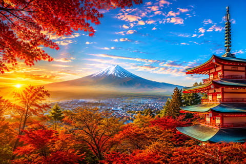 KAWAGUCHI CENTURY シリアル2457/2500 Tokyo:Mt.Fuji&Hakone Day Tour lake Kawaguchiko Arakurayama