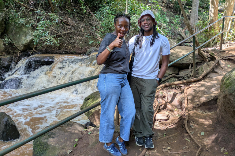 Karura Forest walking tour with nature and waterfalls.