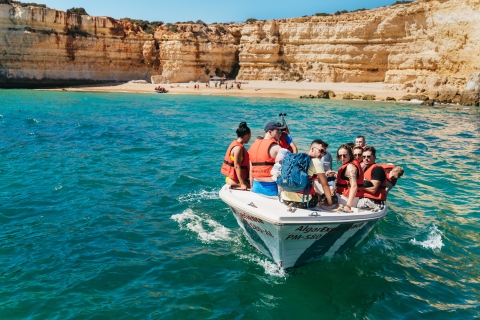 Albufeira: Sightseeing Cruise with Beach BBQ and Open Bar