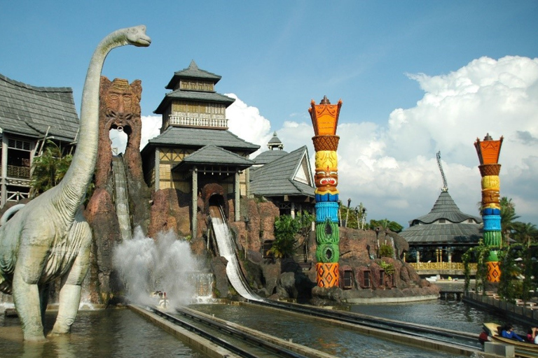 From Taipei: Leofoo Village Theme Park Ticket & Bus Transfer Depart from MRT Jing'an