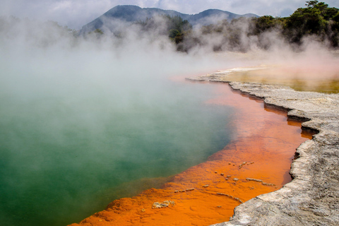 Från Auckland: Dagstur till Wai-O-Tapu och Polynesian Spa Rotorua