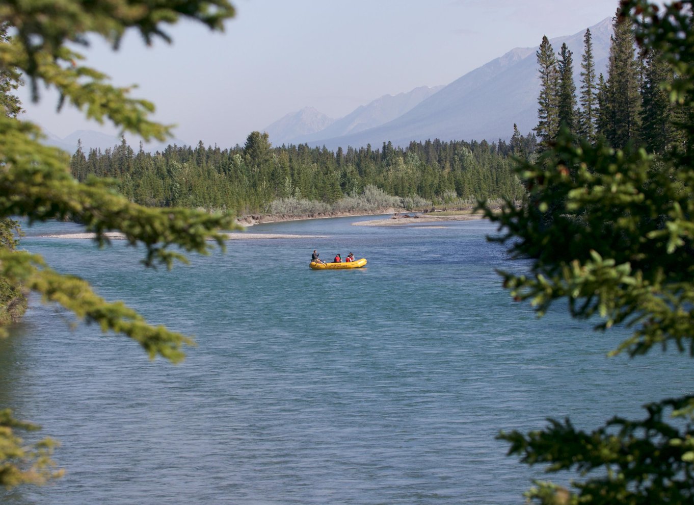 Canmore: Naturskøn turtur på Bow River