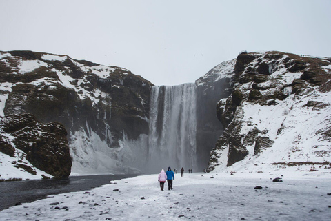 Paseo por la costa sur, caminata por el glaciar y aurora boreal