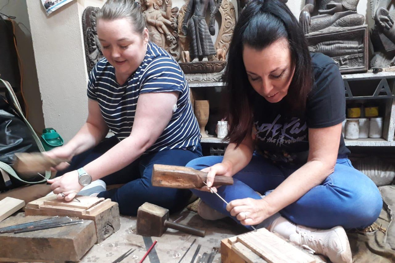 Kathmandu: Wood Carving Class with Local Artisan