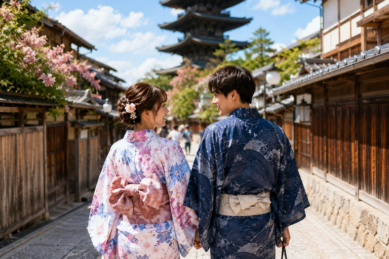 From Osaka/Kyoto: Tenjin Matsuri Fireworks&Yukata Experience From Osaka (Men's Yukata Experience)