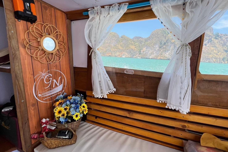 Khao Lak: Private Phang Nga Bay by Luxury Longtail Tour James Bond with Canoe