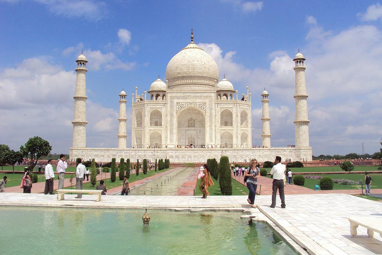 Agra: Amanecer en el Taj Mahal y recorrido de vida salvaje con elefantesTour privado con entradas y almuerzo