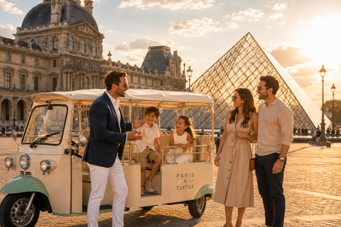 Paris: Top 15 Attractions Private Tour by Tuk Tuk 2h Tour — Shorter Itinerary from meeting point