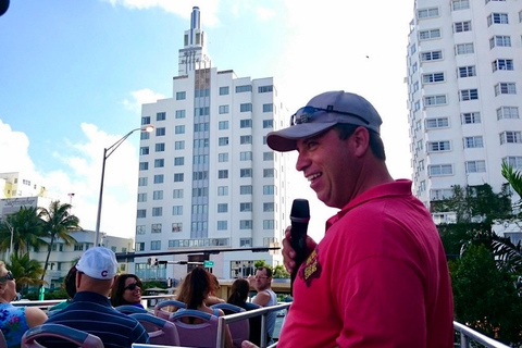 Miami : Visite en bus à impériale avec croisière commentée en optionVisite en bus à impériale