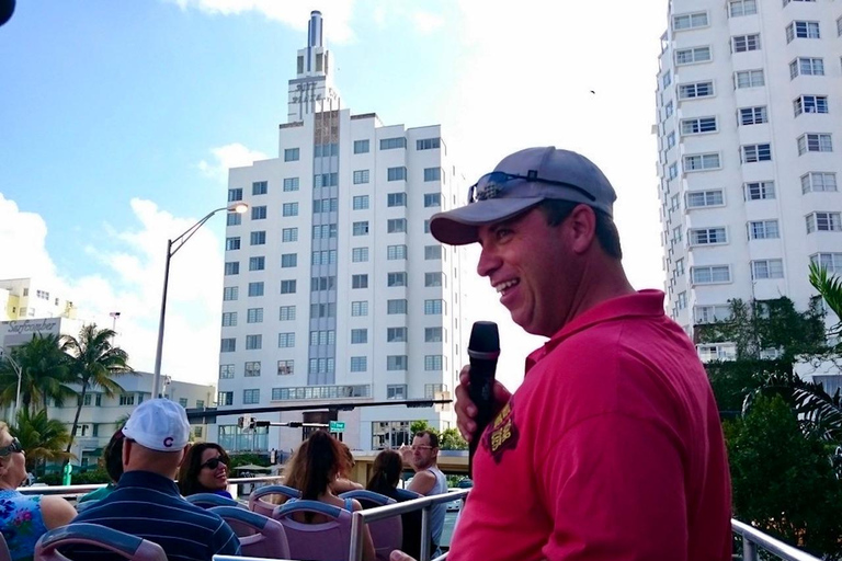 Miami: Bustour met dubbeldekkers en optionele rondvaart per bootBustour met dubbeldekkers en rondvaart door Biscayne Bay