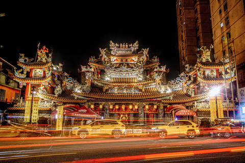 Taipei Nightfall: 4 hours Skyline View, Temple & Neon Market