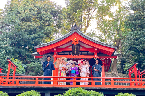 Tokio: Kimono-Anziehen, Spaziergang und Fotosession