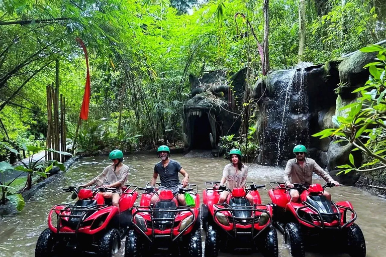 Ubud: Mud, Jungle & Tiger Cave ATV Ride with Lunch Single ATV Ride with Ala Carte Lunch