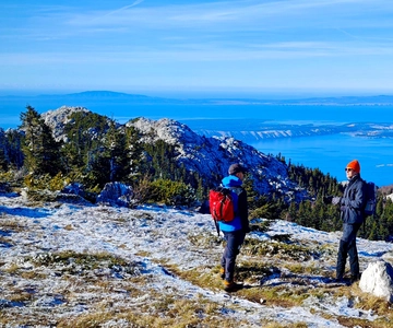 Velebit: Wandeling naar 1676 m boven de Adriatische Zee