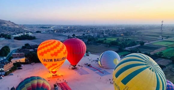 Luxor: Heißluftballonfahrt mit Transfers