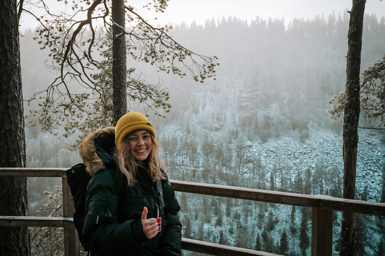 Rovaniemi: Tour durch die Korouoma-Schlucht und die gefrorenen Wasserfälle