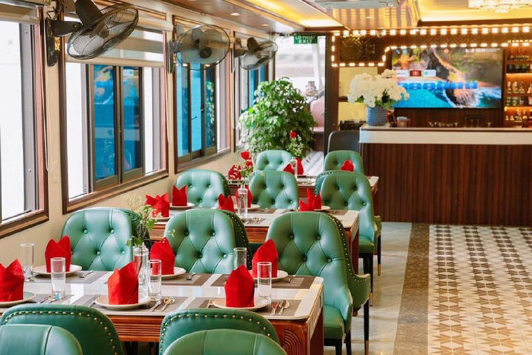 下龙湾豪华游轮一日旅行选项2：从河内老城区接客