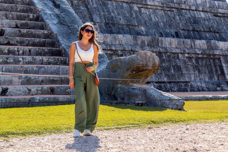 Cancun : Excursion d&#039;une journée à Chichen Itza, Cenote et ValladolidCircuit de luxe au départ de Cancun