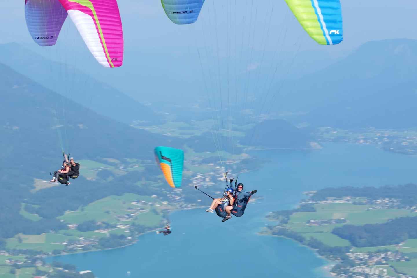 Paragliding Tandemflug í Salzkammergut / Wolfgangsee