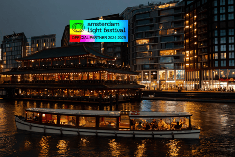 Amsterdam: Official Light Festival Cruise unl. Drinks&amp;SnacksCruise without Drinks &amp; Snacks from Central Station