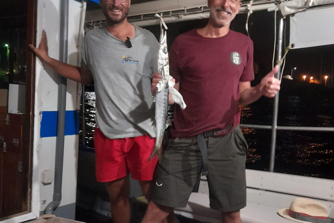 Sfakia: Barracuda fishing at sunset with a professional fisherman Sfakia: Sunset barracuda fishing with a professional fisherman