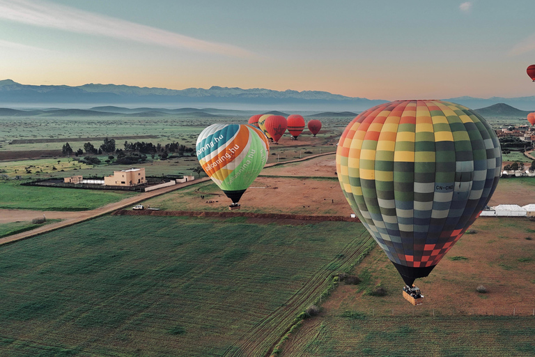 Marrakech: Hot Air Balloon Ride, rooftop view & Drone Video Sunrise Balloon Flight + Drone Video